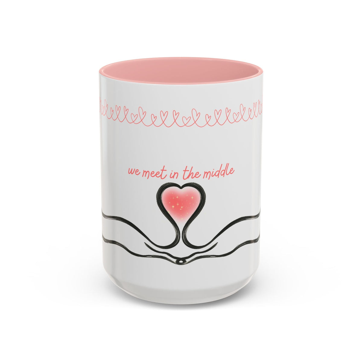 We Meet in the Middle Cat Wraparound Coffee Mug