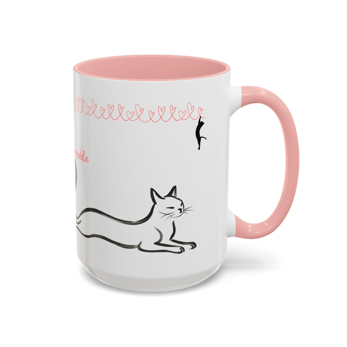 We Meet in the Middle Cat Wraparound Coffee Mug