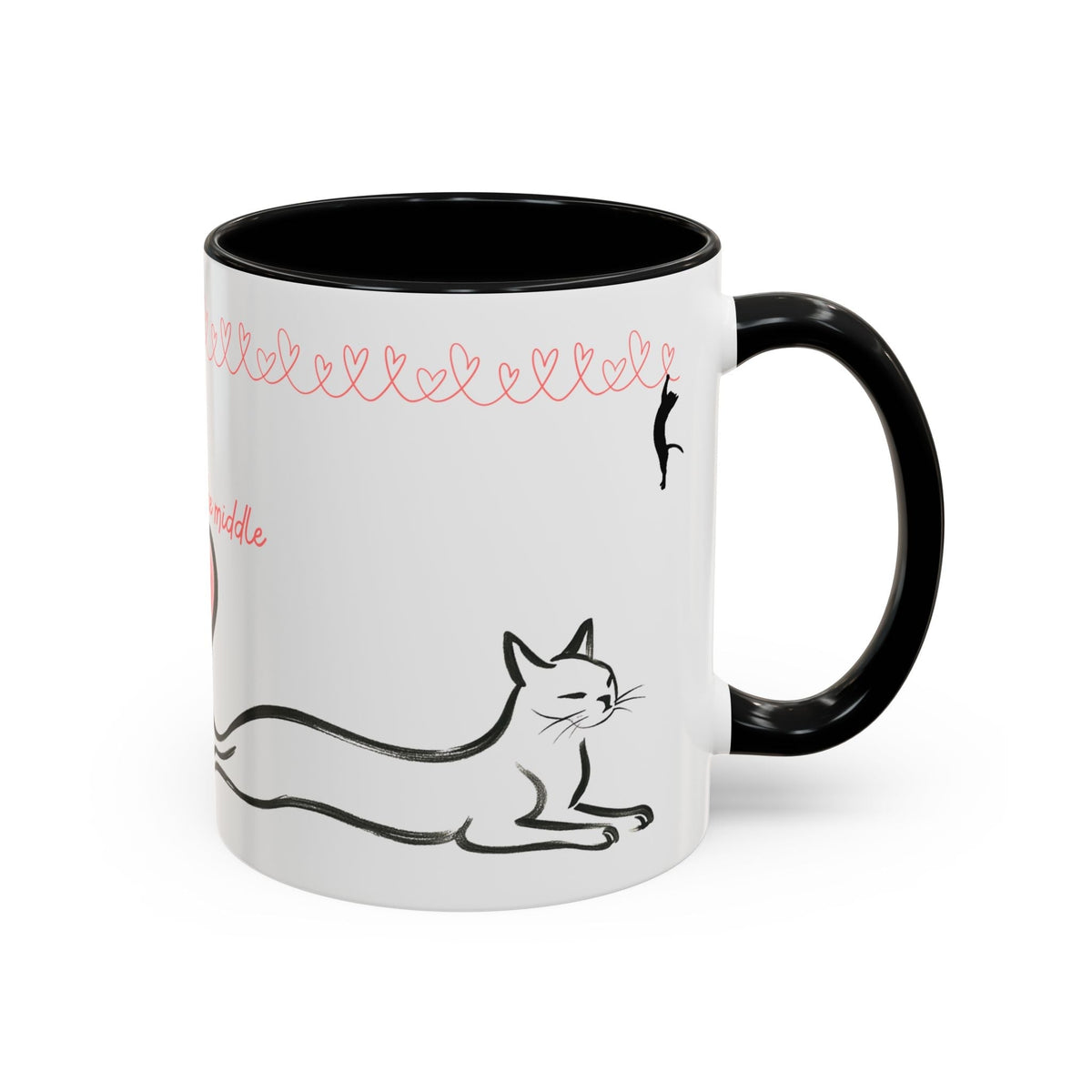 We Meet in the Middle Cat Wraparound Coffee Mug