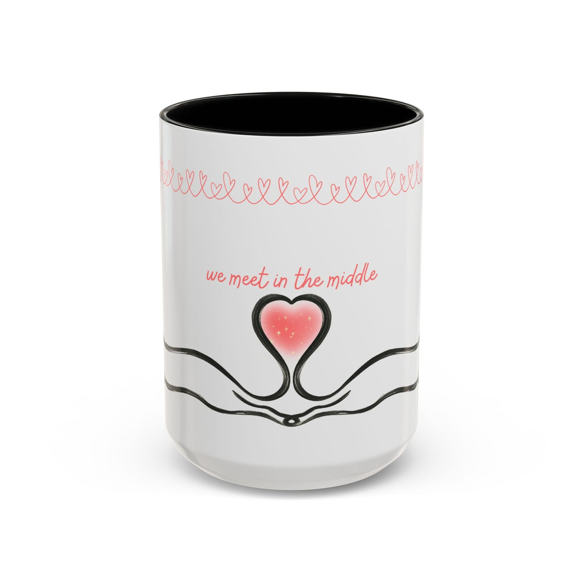 We Meet in the Middle Cat Wraparound Coffee Mug