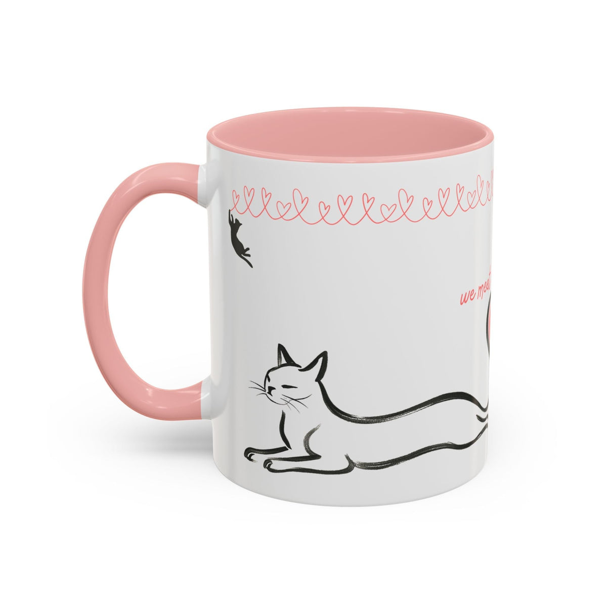 We Meet in the Middle Cat Wraparound Coffee Mug