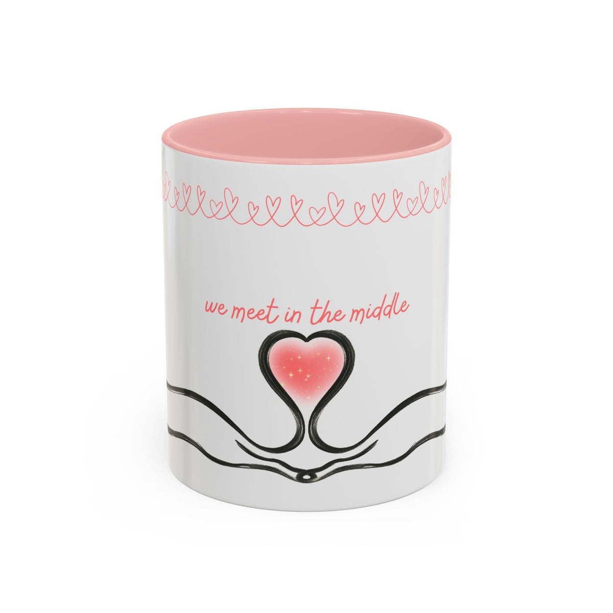 We Meet in the Middle Cat Wraparound Coffee Mug
