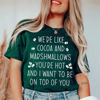 Camiseta "Somos como cacao y malvaviscos"