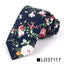 Corbata Delgada Floral Elegante para Hombres - Diseño de Algodón Premium