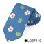 Corbata Delgada Floral Elegante para Hombres - Diseño de Algodón Premium