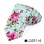 Corbata Delgada Floral Elegante para Hombres - Diseño de Algodón Premium