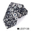 Corbata Delgada Floral Elegante para Hombres - Diseño de Algodón Premium