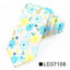 Corbata Delgada Floral Elegante para Hombres - Diseño de Algodón Premium