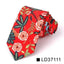 Corbata Delgada Floral Elegante para Hombres - Diseño de Algodón Premium