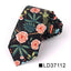 Corbata Delgada Floral Elegante para Hombres - Diseño de Algodón Premium