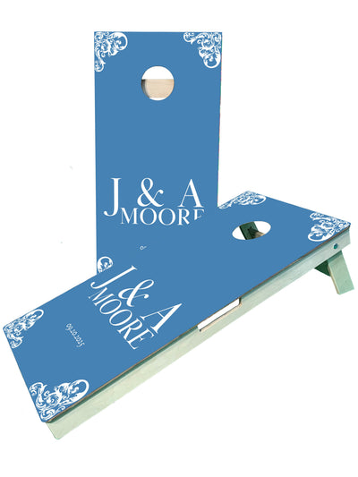 Customizable Wedding Cornhole Boards with Initials & Date - Korvel