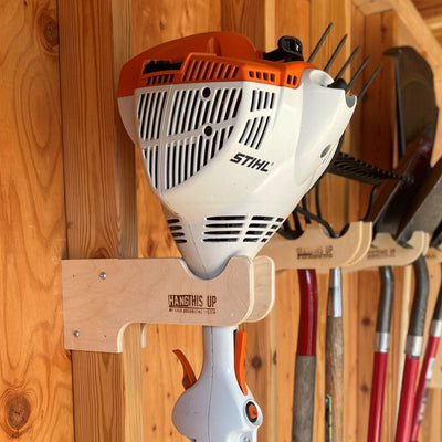 Weed Wacker Organizer Rack - Stud Mounted