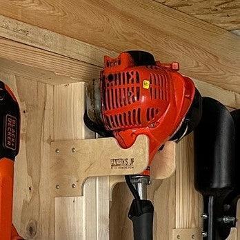 Weed Wacker Organizer Rack - Stud Mounted