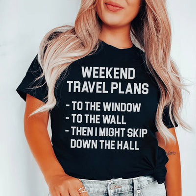 Planes de viaje de fin de semana Tee