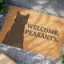 Tapis de porte Bienvenue Paysans Chat