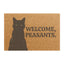 Tapis de porte Bienvenue Paysans Chat