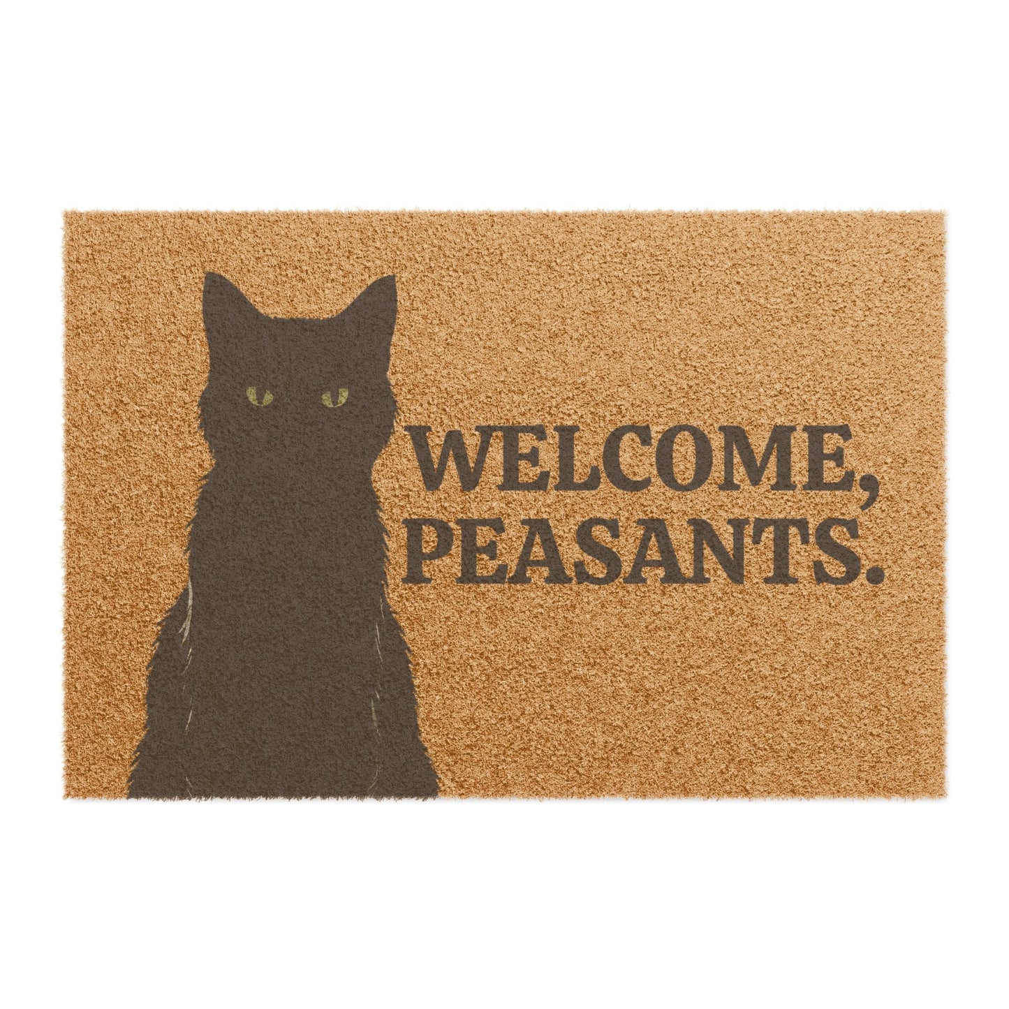 Tapis de porte Bienvenue Paysans Chat