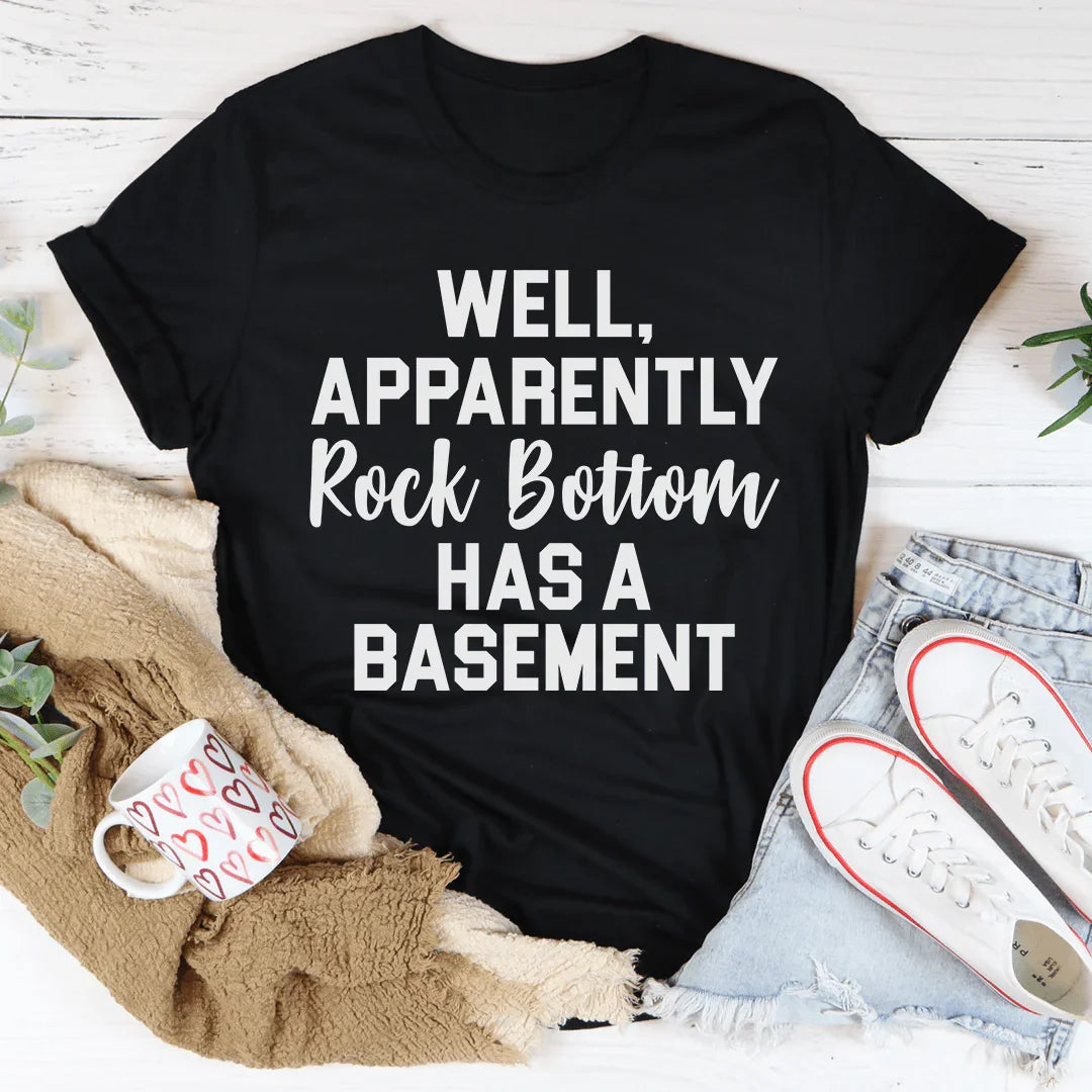 Bueno, aparentemente Rock Bottom tiene una camiseta en el sótano