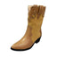 Western Cowboy Boots Summer Thin Women's Korean Fashion Splicing Pointed Retro Look Skinny Thick Heel Mid heeled Short Boots - Korvel