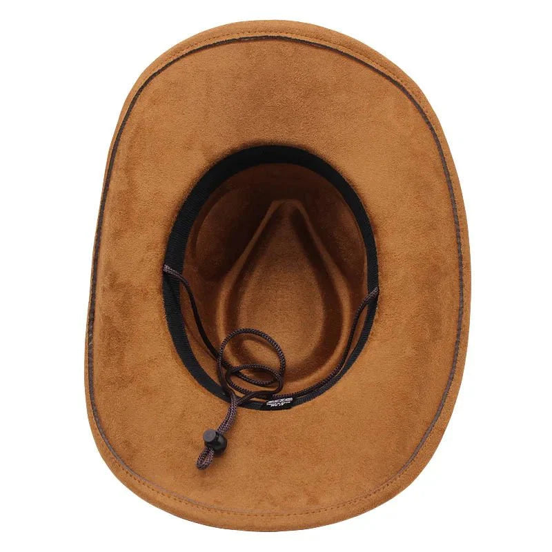 Chapeau de cowboy western premium avec rivets en forme de tête de taureau