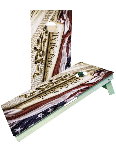 Premium We the People Cornhole Set - Ultimate Outdoor Fun - Korvel