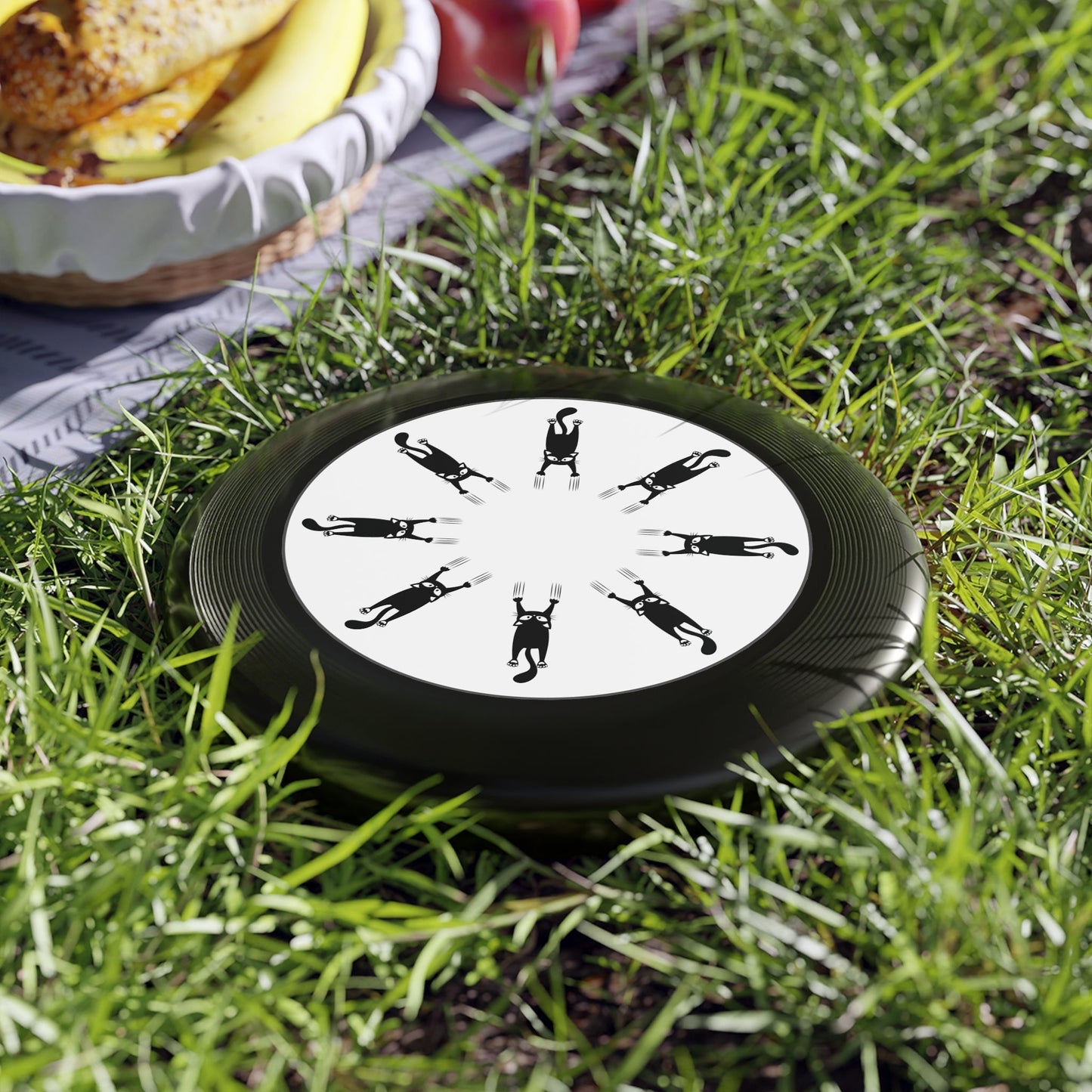 Fun Cat Design Flying Disc - Ideal for Outdoor Play
