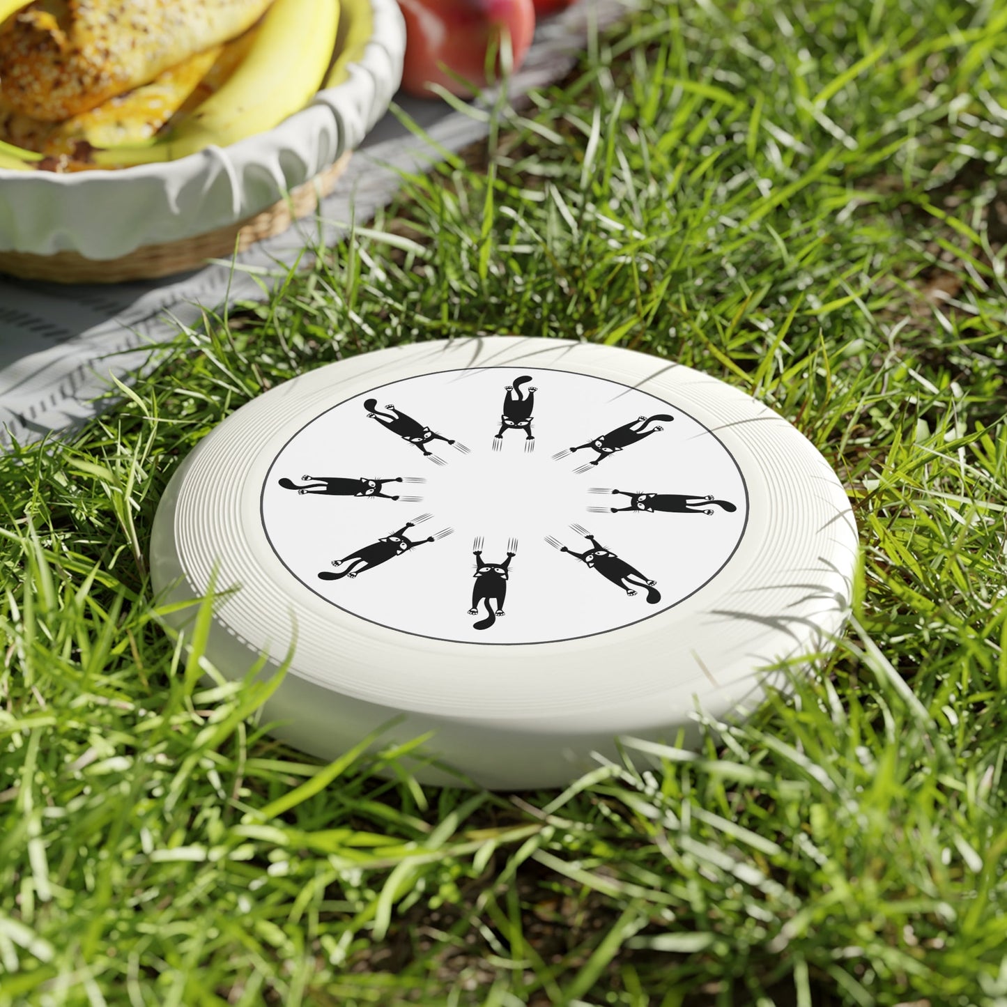 Fun Cat Design Flying Disc - Ideal for Outdoor Play