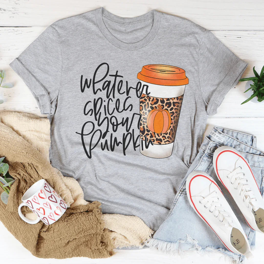 Lo que le dé sabor a tu camiseta de café de calabaza
