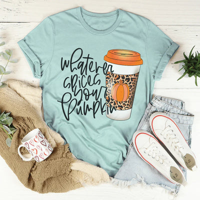 Lo que le dé sabor a tu camiseta de café de calabaza