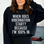 Quand commence l'hibernation parce que je suis à 100 % dans le sweatshirt