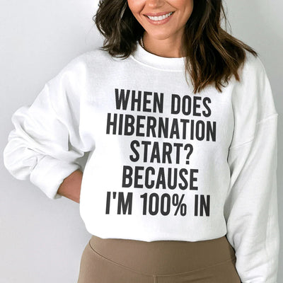 Quand commence l'hibernation parce que je suis à 100 % dans le sweatshirt