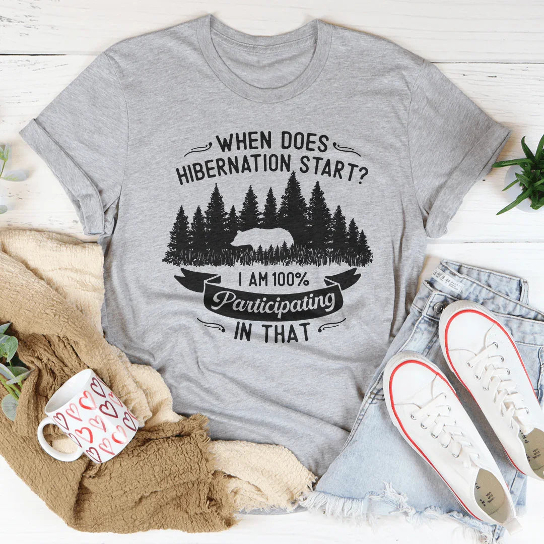 Quand commence l'hibernation ? T-shirt
