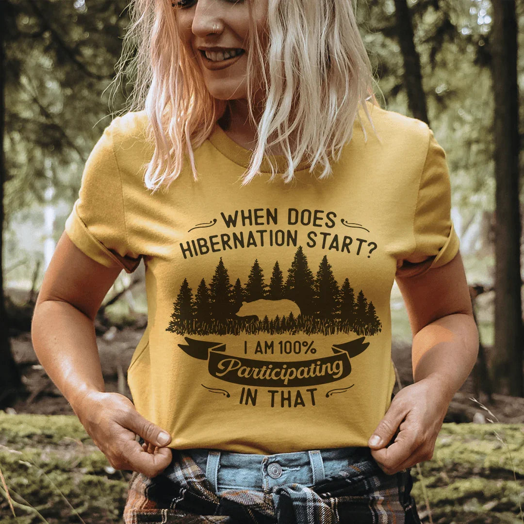 Quand commence l'hibernation ? T-shirt