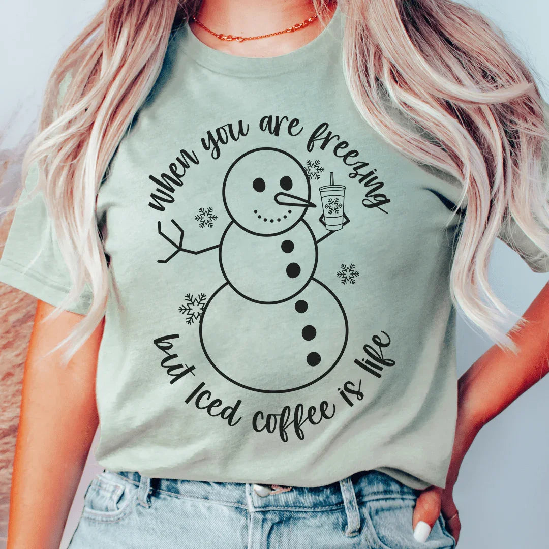 Iced Coffee Is Life Tee