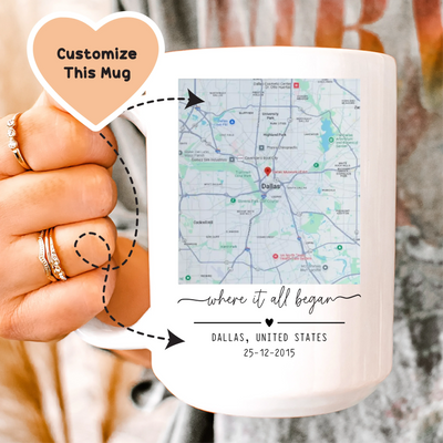 Taza personalizada "Donde todo empezó"