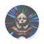 Ensemble de sous-verres en pierre à savon de clown félin fantaisiste