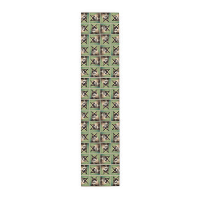 Whimsical Cat Print Table Runner for Home Decor