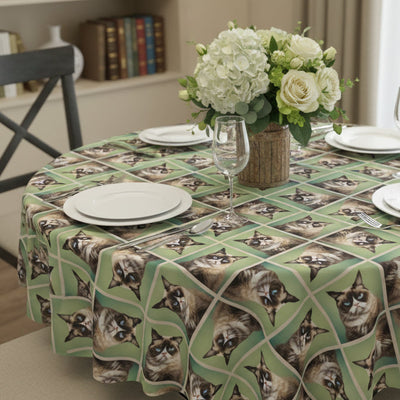Charming Cat-Themed Tablecloth - Unique Dining Accent