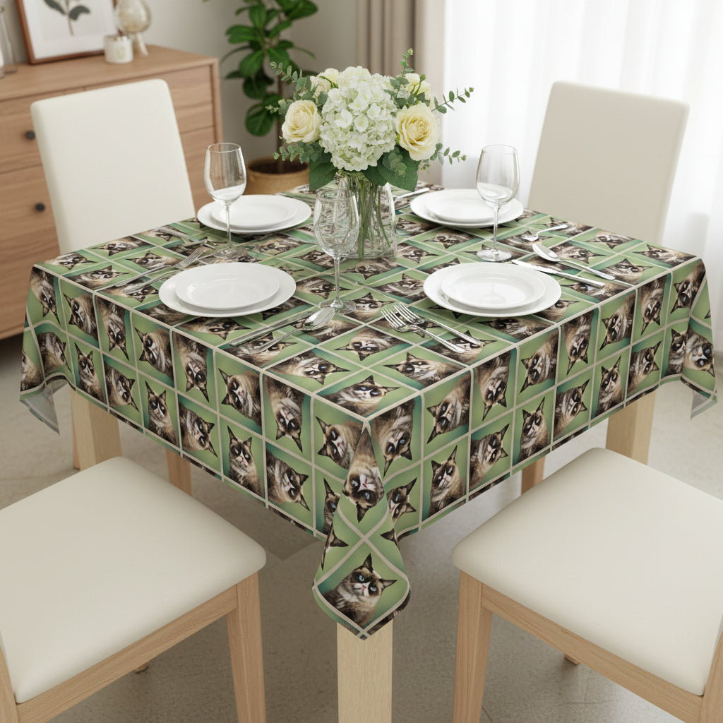 Nappe Thématique Chat Charmante - Accent Unique pour la Table