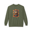 Sweatshirt en polaire avec un chat fantaisiste pour l'automne
