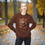 Sweatshirt en polaire avec un chat fantaisiste pour l'automne