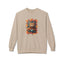Sweatshirt en polaire avec un chat fantaisiste pour l'automne