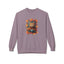 Sweatshirt en polaire avec un chat fantaisiste pour l'automne