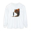 T-shirt à manches longues avec un chat géant fantaisiste
