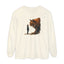 T-shirt à manches longues avec un chat géant fantaisiste