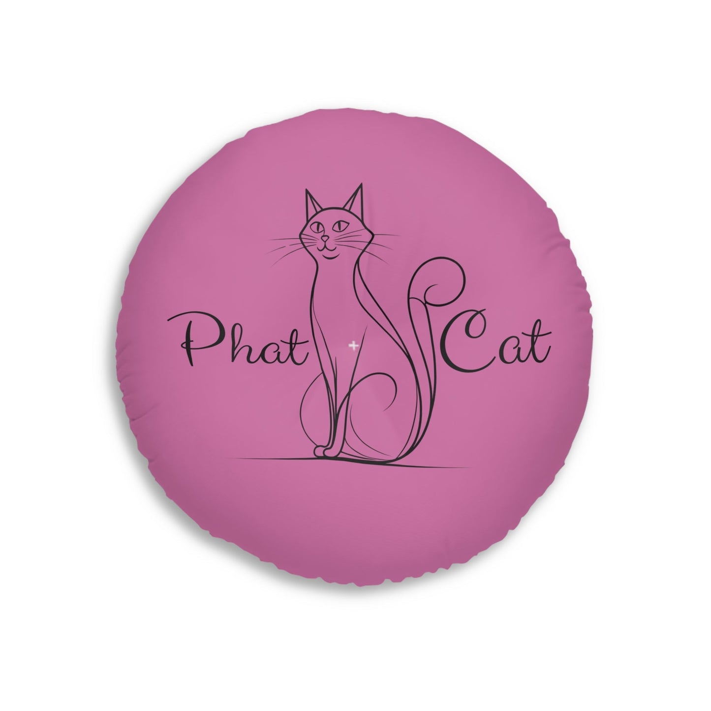 Whimsical Phat Cat Tufted Floor Pillow