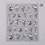 Elegant White Embossed Flower Lace Nail Art Stickers