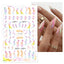 Elegant White Embossed Flower Lace Nail Art Stickers