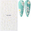 Elegant White Embossed Flower Lace Nail Art Stickers