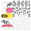 Elegant White Embossed Flower Lace Nail Art Stickers